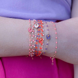 Gigi Clozeau - Coral Rose Bracelet, Yellow Gold, 17 cm