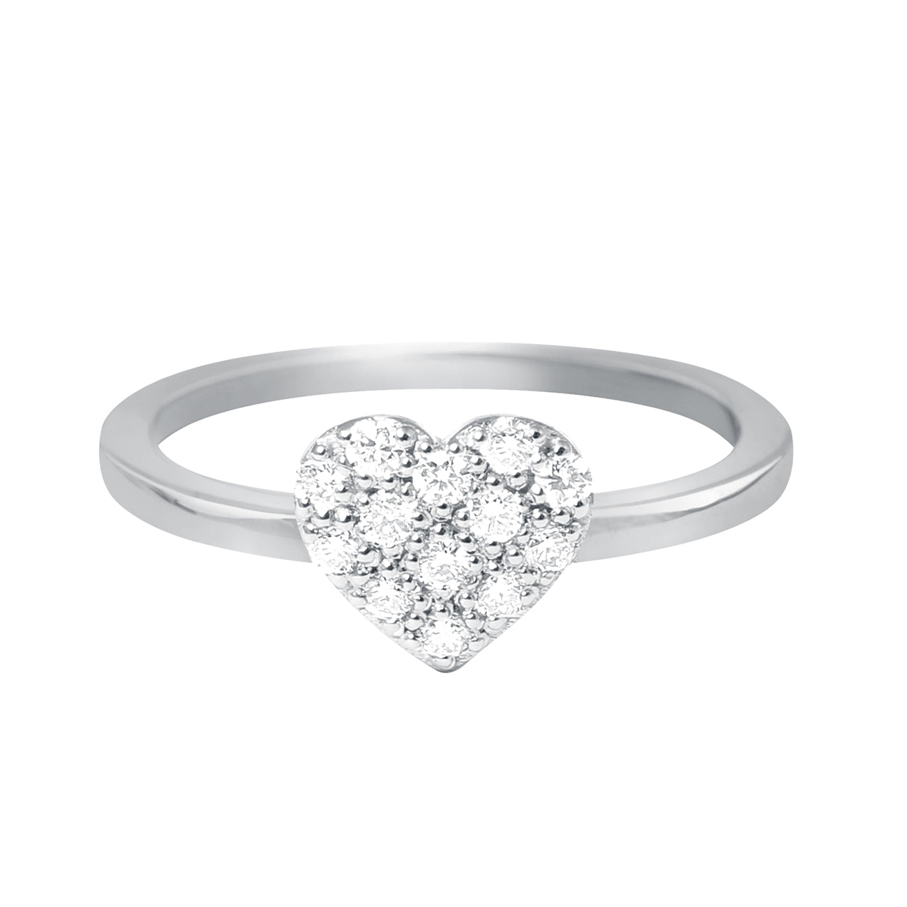 Gigi Clozeau - Bague In Love, diamants, or blanc, T 52