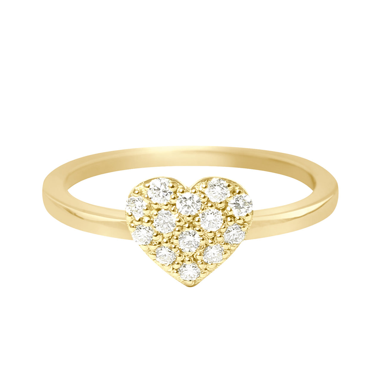 Gigi Clozeau - Bague In Love, diamants, or jaune, T 50