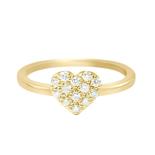 Gigi Clozeau - Bague In Love, diamants, or jaune, T 51