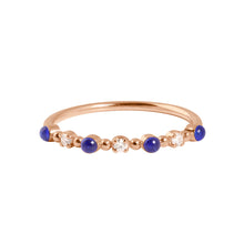 Gigi Clozeau - Bague prusse Classique Gigi, 3 diamants, or rose, T 54