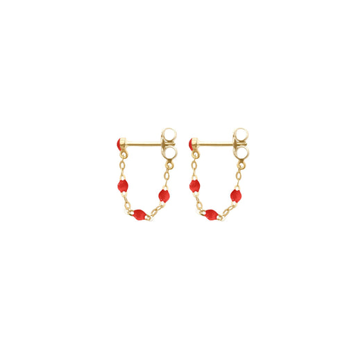 Gigi Clozeau - Boucles d'oreilles coquelicot Classique Gigi, or jaune