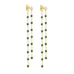 Gigi Clozeau - Boucles d'oreilles Dansantes Classique Gigi scarabée, diamants, or jaune