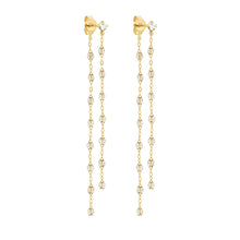 Gigi Clozeau - Boucles d'oreilles Dansantes Classique Gigi sparkle, diamants, or jaune