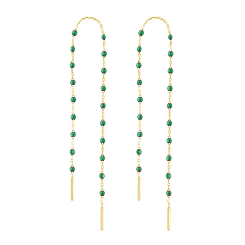 Gigi Clozeau - Boucles d'oreilles émeraude Mini Gigi, or jaune
