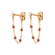 Gigi Clozeau - Boucles d'oreilles fauve Gigi Suprême, or rose, diamants