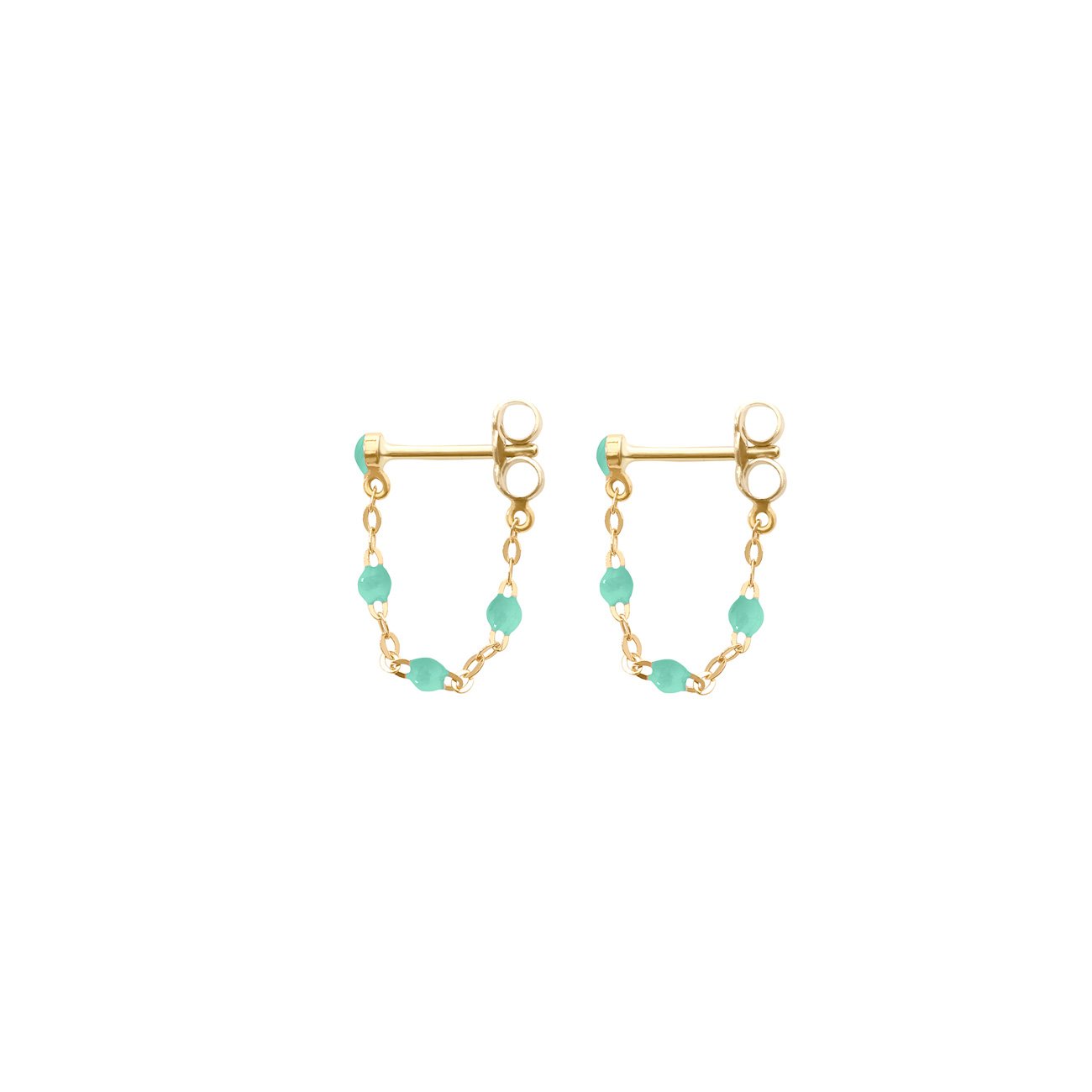 Gigi Clozeau - Boucles d'oreilles jade Classique Gigi, or jaune
