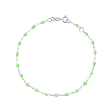 Gigi Clozeau - Bracelet anis Classique Gigi, or blanc, 17 cm
