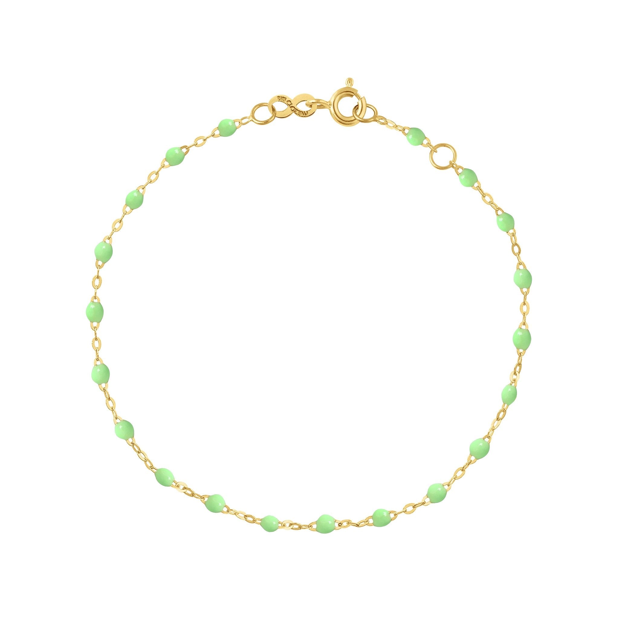 Gigi Clozeau - Bracelet anis Classique Gigi, or jaune, 19 cm