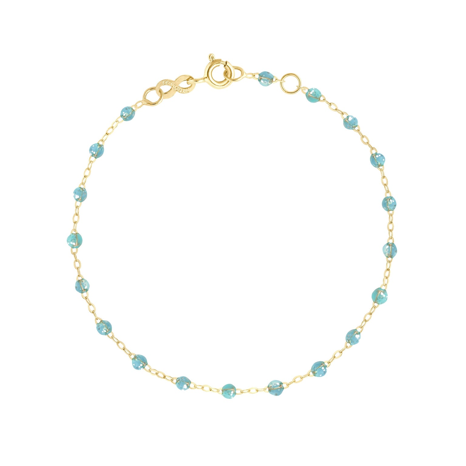 Gigi Clozeau - Bracelet aqua Classique Gigi, or jaune, 17 cm