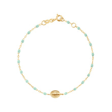 Gigi Clozeau - Bracelet bébé jade Madone or jaune, 13 cm