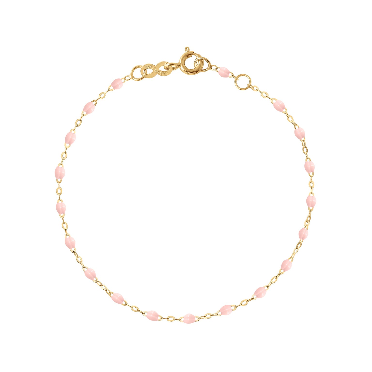 Gigi Clozeau - Bracelet bébé rose bébé Classique Gigi, or jaune, 13 cm