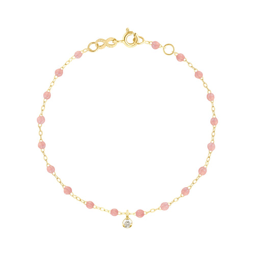 Gigi Clozeau - Bracelet blush Gigi Suprême, or jaune, 1 diamant, 17 cm