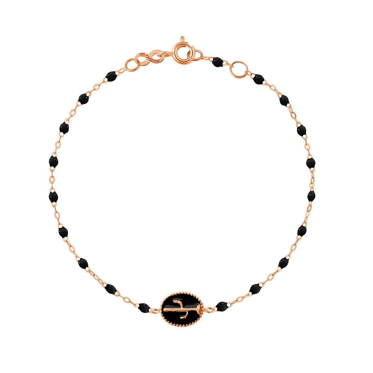 Gigi Clozeau - Bracelet Cactus résine noir, or rose