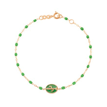 Gigi Clozeau - Bracelet Cactus résine prairie, or rose