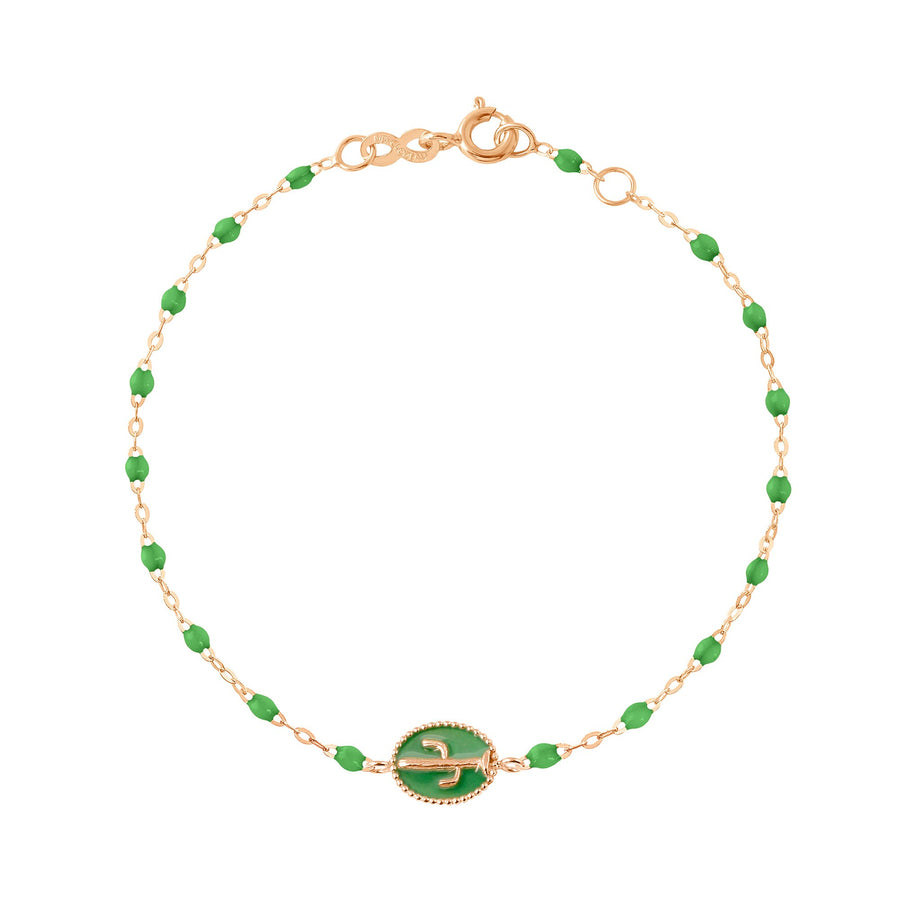 Gigi Clozeau - Bracelet Cactus résine prairie, or rose