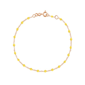 Gigi Clozeau - Bracelet citron Classique Gigi, or rose, 17 cm