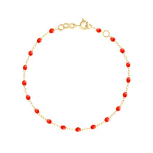 Gigi Clozeau - Bracelet corail Classique Gigi, or jaune, 15 cm