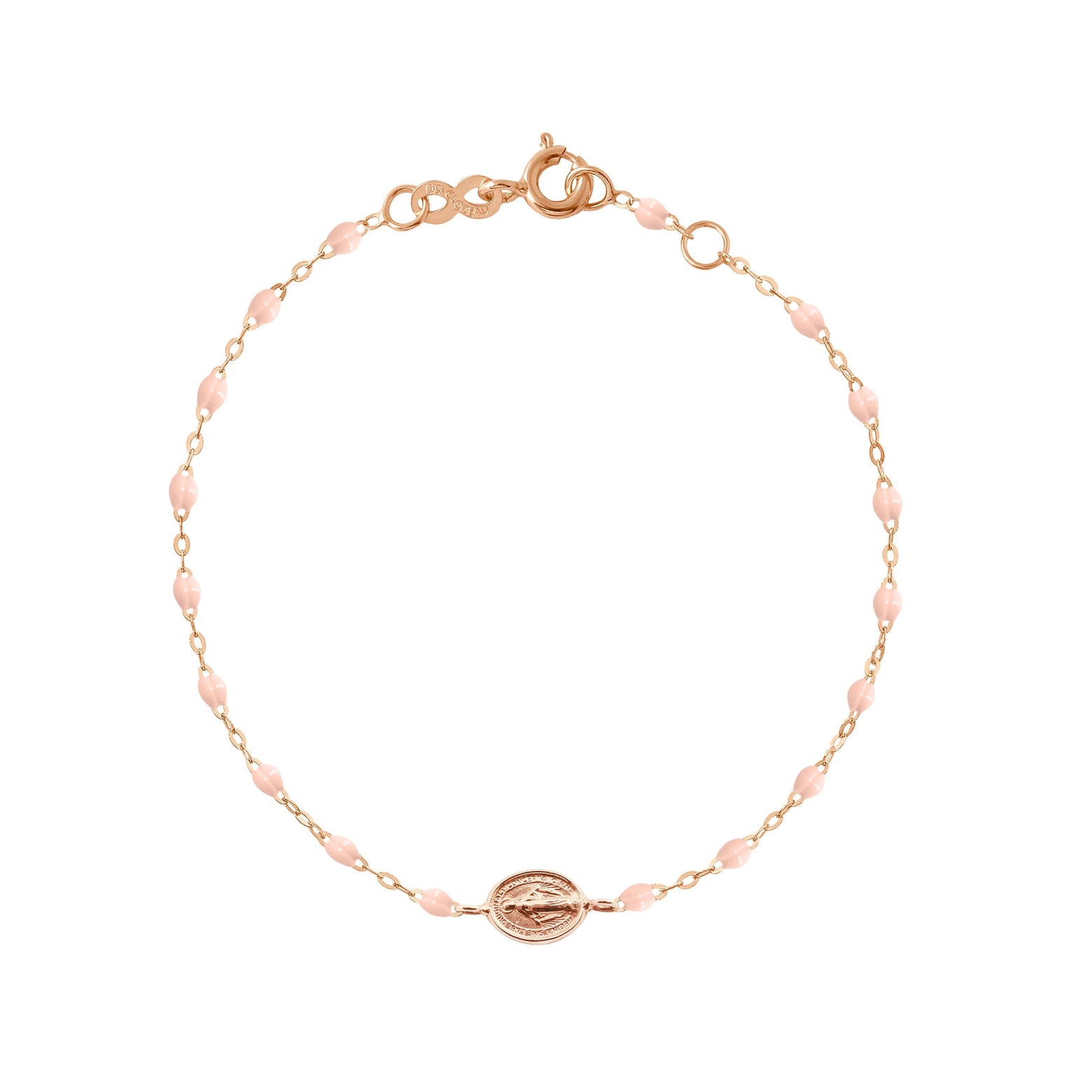 Gigi Clozeau - Bracelet enfant rose bébé Madone or rose, 15 cm