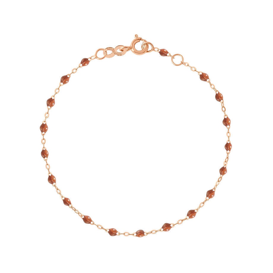 Gigi Clozeau - Bracelet fauve Classique Gigi, or rose, 17 cm