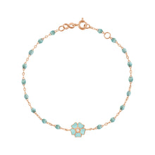 Gigi Clozeau - Bracelet glacier Fleur, diamant, or rose, 17 cm