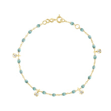 Gigi Clozeau - Bracelet glacier Gigi Suprême, or jaune, 4 diamants, 17 cm