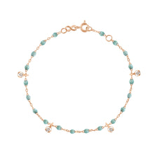 Gigi Clozeau - Bracelet glacier Gigi Suprême, or rose, 4 diamants, 17 cm