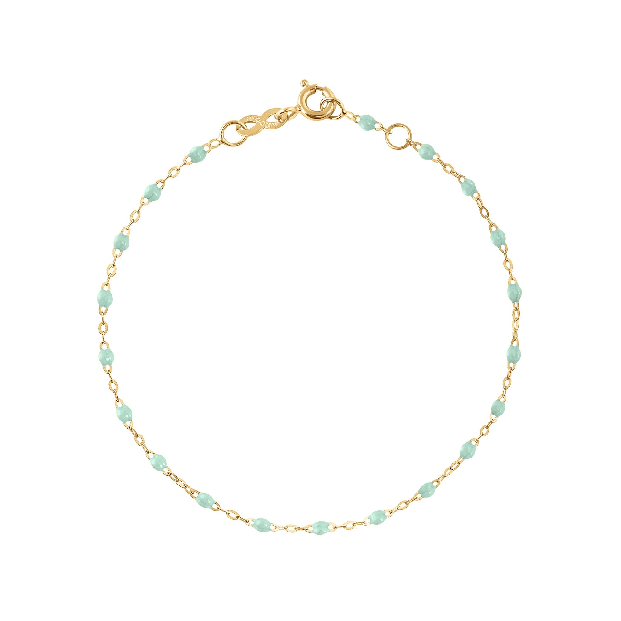 Gigi Clozeau - Bracelet jade Classique Gigi, or jaune, 15 cm