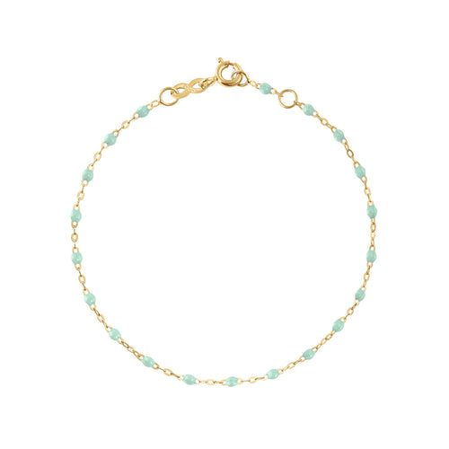 Gigi Clozeau - Bracelet jade Classique Gigi, or jaune, 15 cm