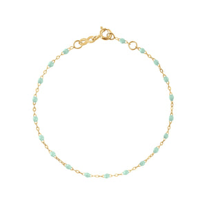 Gigi Clozeau - Bracelet jade Classique Gigi, or jaune, 15 cm
