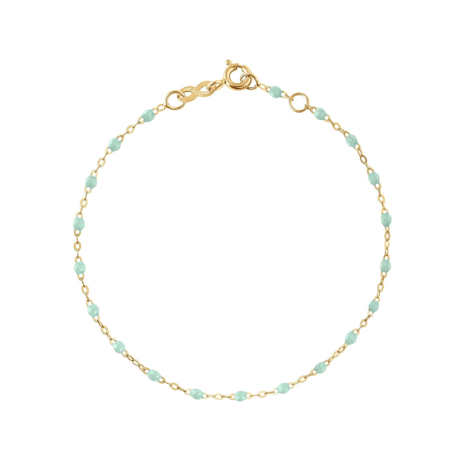 Gigi Clozeau - Bracelet jade Classique Gigi, or jaune, 19 cm