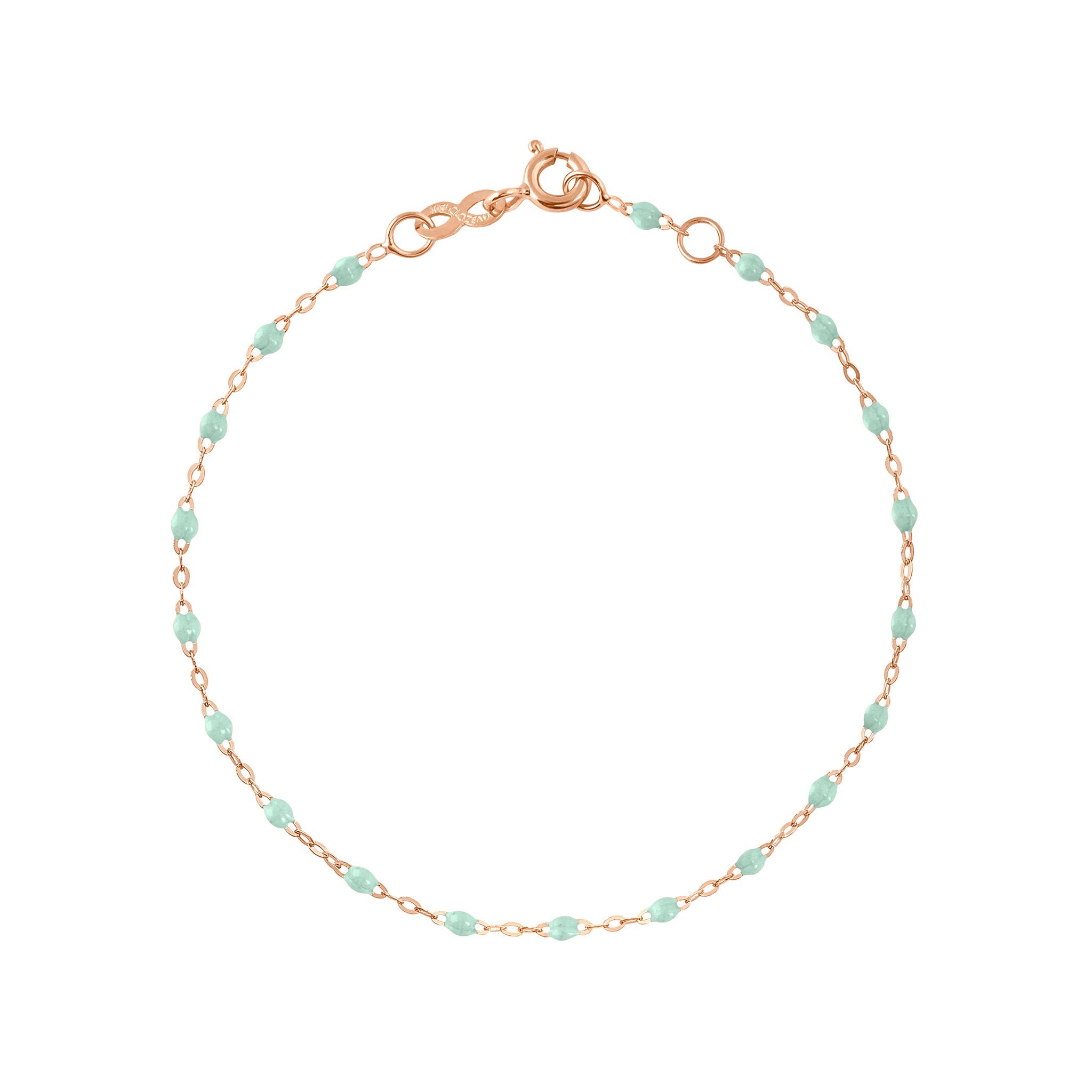 Gigi Clozeau - Bracelet jade Classique Gigi, or rose, 15 cm