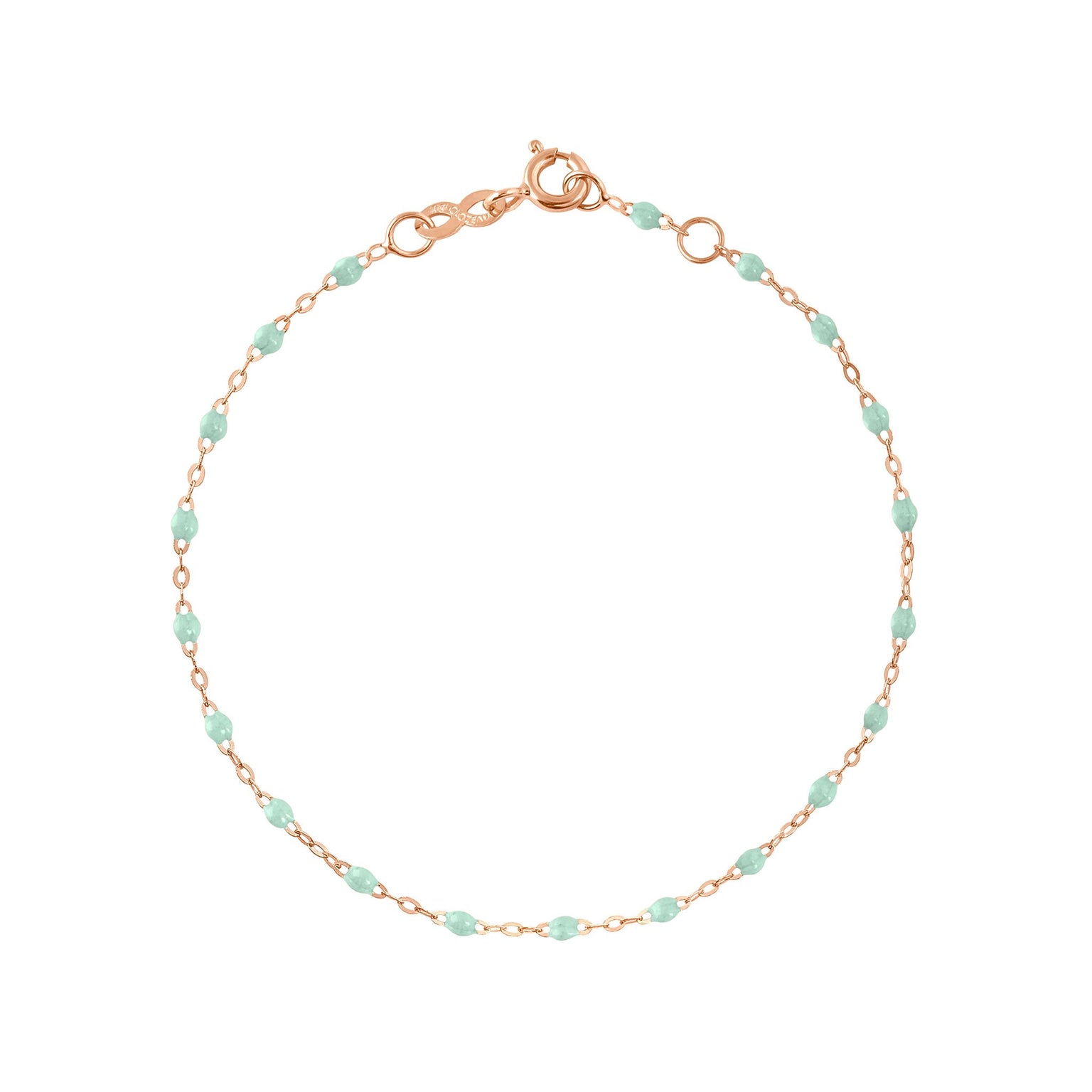 Gigi Clozeau - Bracelet jade Classique Gigi, or rose, 17 cm