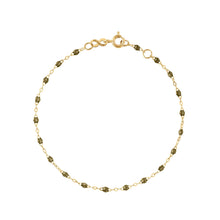 Gigi Clozeau - Bracelet kaki Classique Gigi, or jaune, 15 cm