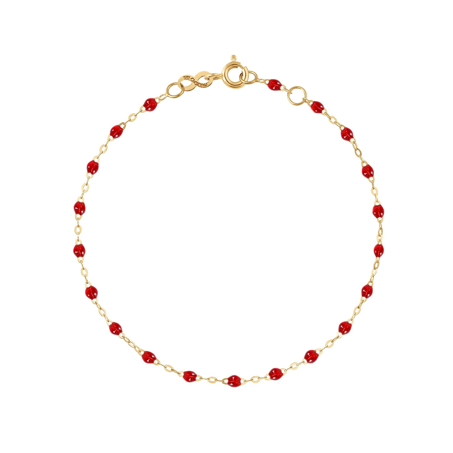 Gigi Clozeau - Bracelet rubis Classique Gigi, or jaune, 15 cm