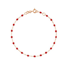 Gigi Clozeau - Bracelet rubis Classique Gigi, or rose, 17 cm