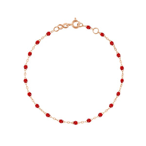 Gigi Clozeau - Bracelet rubis Classique Gigi, or rose, 17 cm