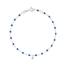 Gigi Clozeau - Bracelet saphir Gigi Suprême, or blanc, 1 diamant, 17 cm