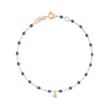 Gigi Clozeau - Bracelet saphir Gigi Suprême, or rose, 1 diamant, 17 cm