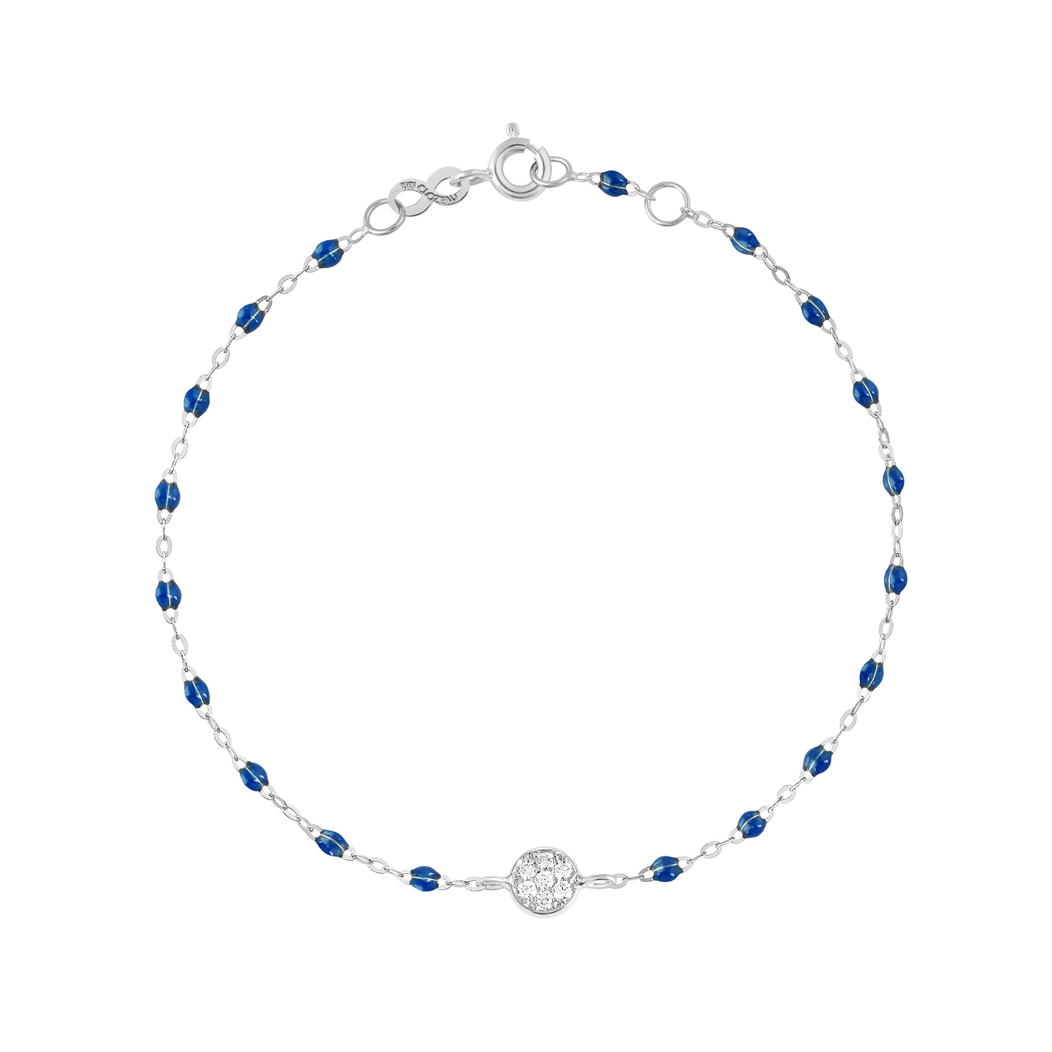 Gigi Clozeau - Bracelet saphir Puce diamants, or blanc, 17 cm