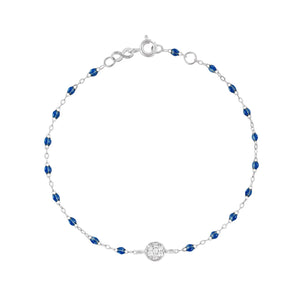 Gigi Clozeau - Bracelet saphir Puce diamants, or blanc, 17 cm