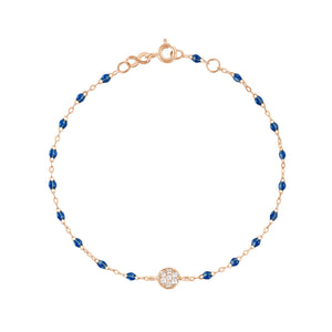 Gigi Clozeau - Bracelet saphir Puce diamants, or rose, 17 cm