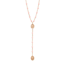 Gigi Clozeau - Chapelet Madone rose bébé, or rose, 42 cm