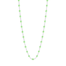 Gigi Clozeau - Collier anis Classique Gigi, or blanc, 42 cm