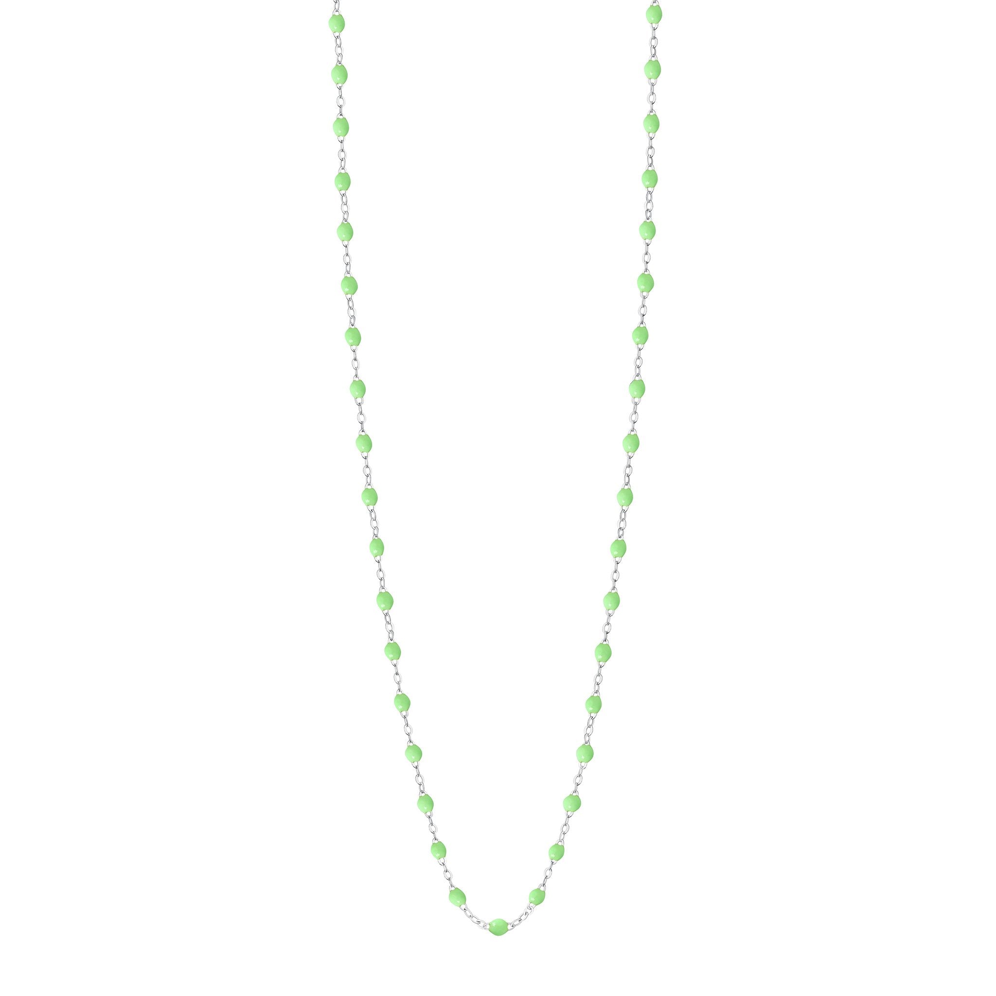 Gigi Clozeau - Collier anis Classique Gigi, or blanc, 60 cm