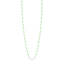 Gigi Clozeau - Collier anis Classique Gigi, or blanc, 60 cm