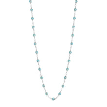 Gigi Clozeau - Collier aqua Classique Gigi, or blanc, 50 cm