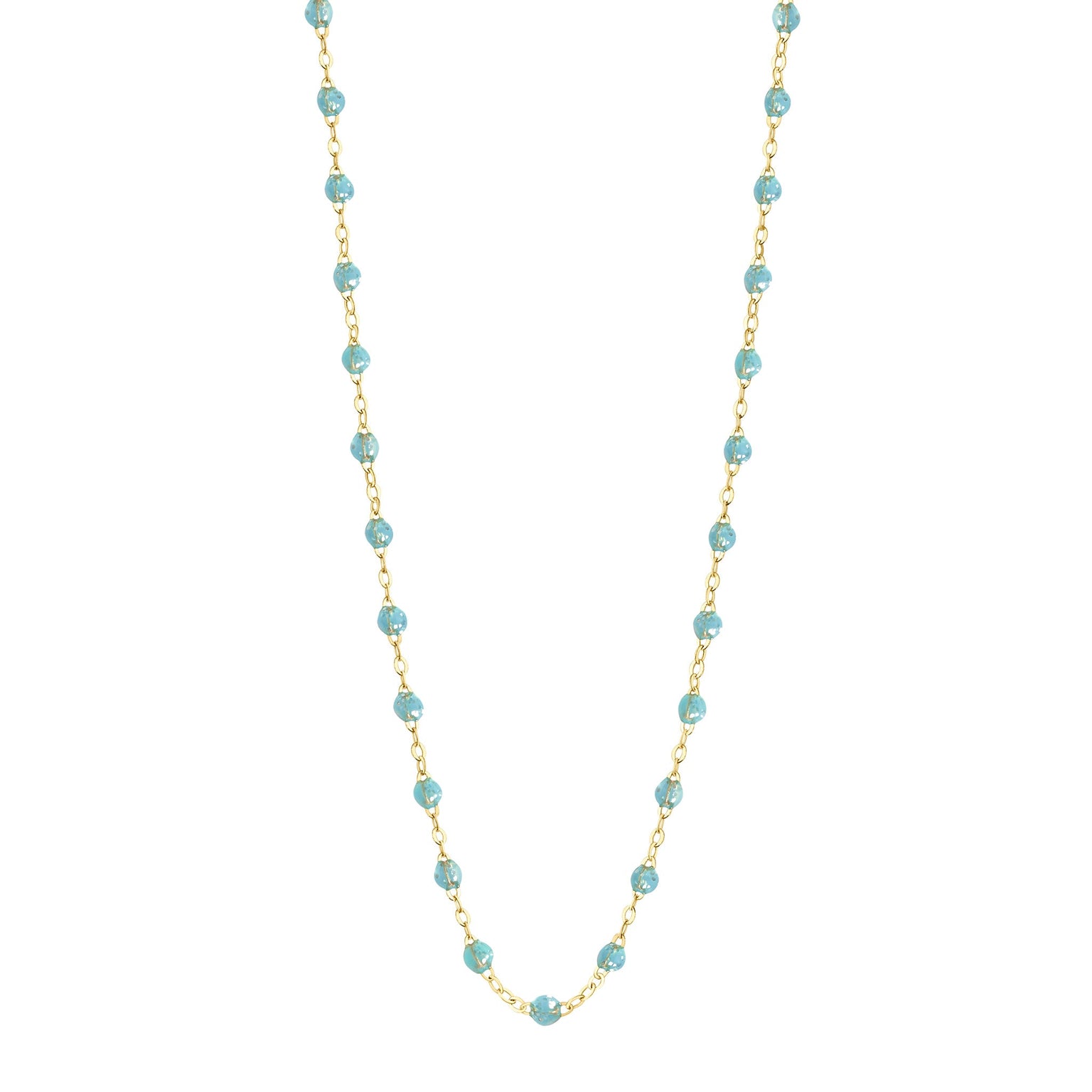 Gigi Clozeau - Collier aqua Classique Gigi, or jaune, 45 cm