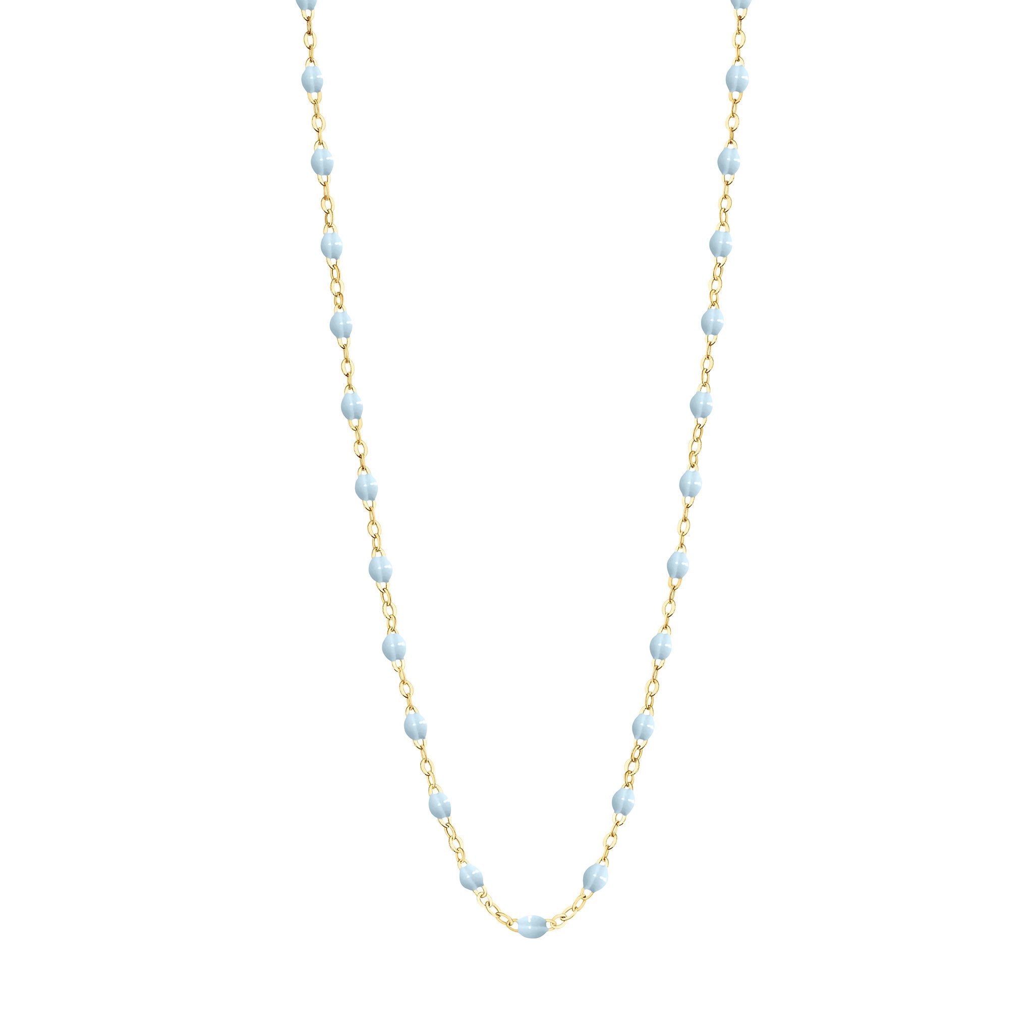 Gigi Clozeau - Collier bleu layette Classique Gigi, or jaune, 42 cm