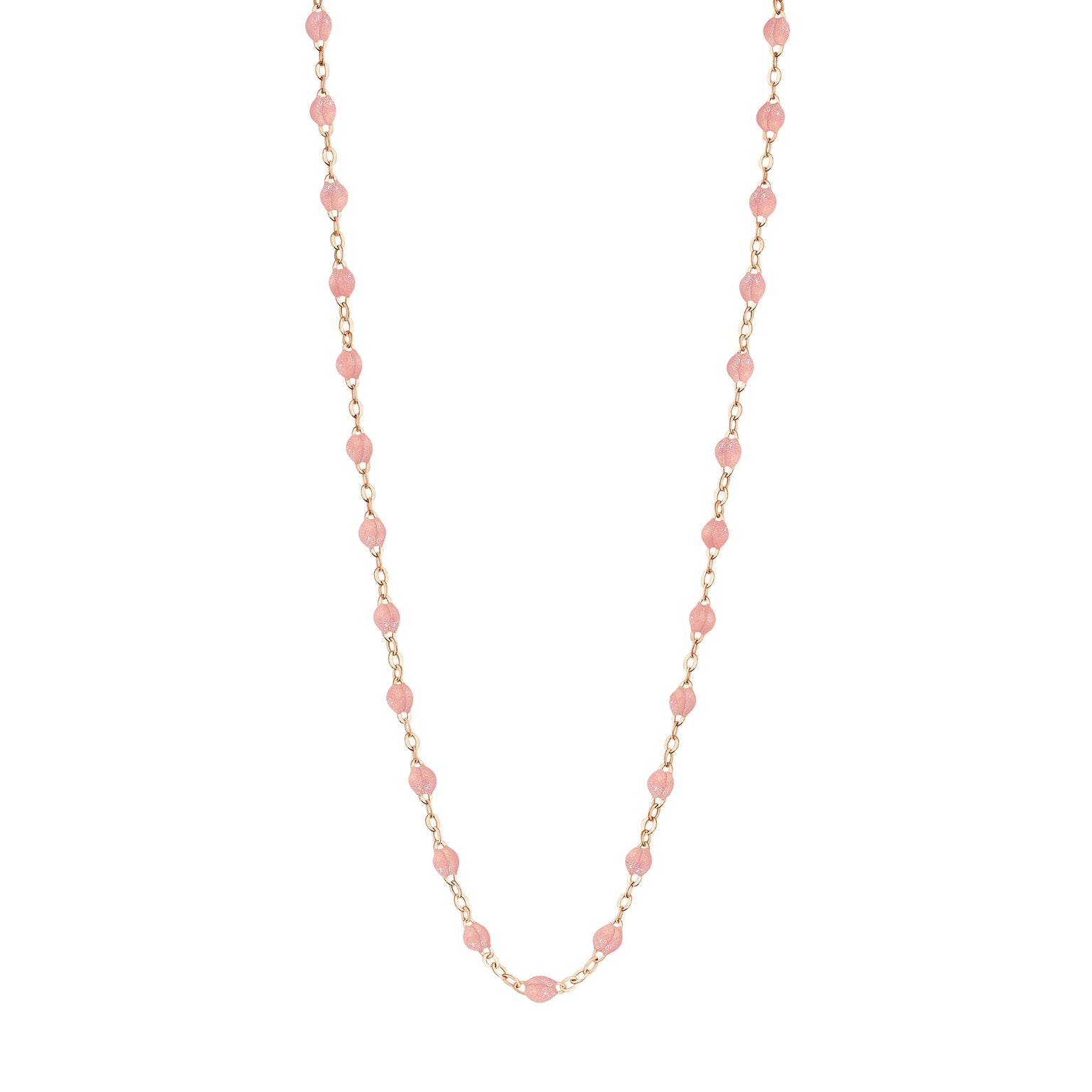 Gigi Clozeau - Collier blush Classique Gigi, or rose, 42 cm